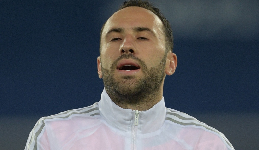 David Ospina cantando el himno nacional durante la Copa América 2021 David Ospina cantando el himno nacional durante la Copa América 2021