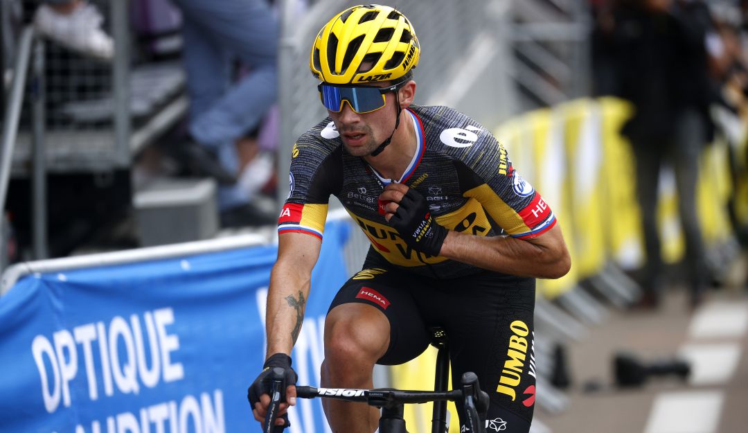 Primoz Roglic,ciclista esloveno que abandonó el Tour de Francia Primoz Roglic,ciclista esloveno que abandonó el Tour de Francia