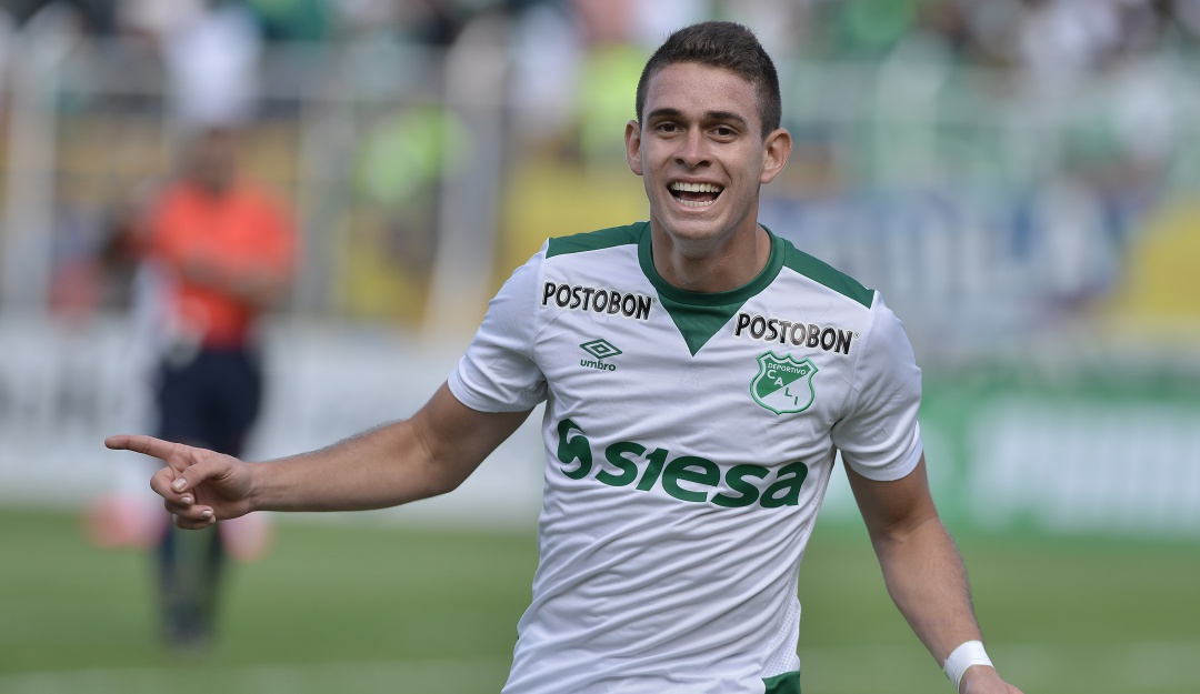 Rafael Santos Borré con el Deportivo Cali Rafael Santos Borré con el Deportivo Cali