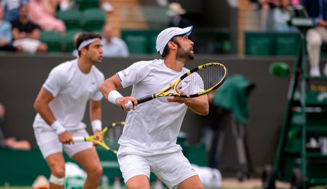 Juan Sebastián Cabal y Robert Farah en Wimbledon 2021 Juan Sebastián Cabal y Robert Farah en Wimbledon 2021