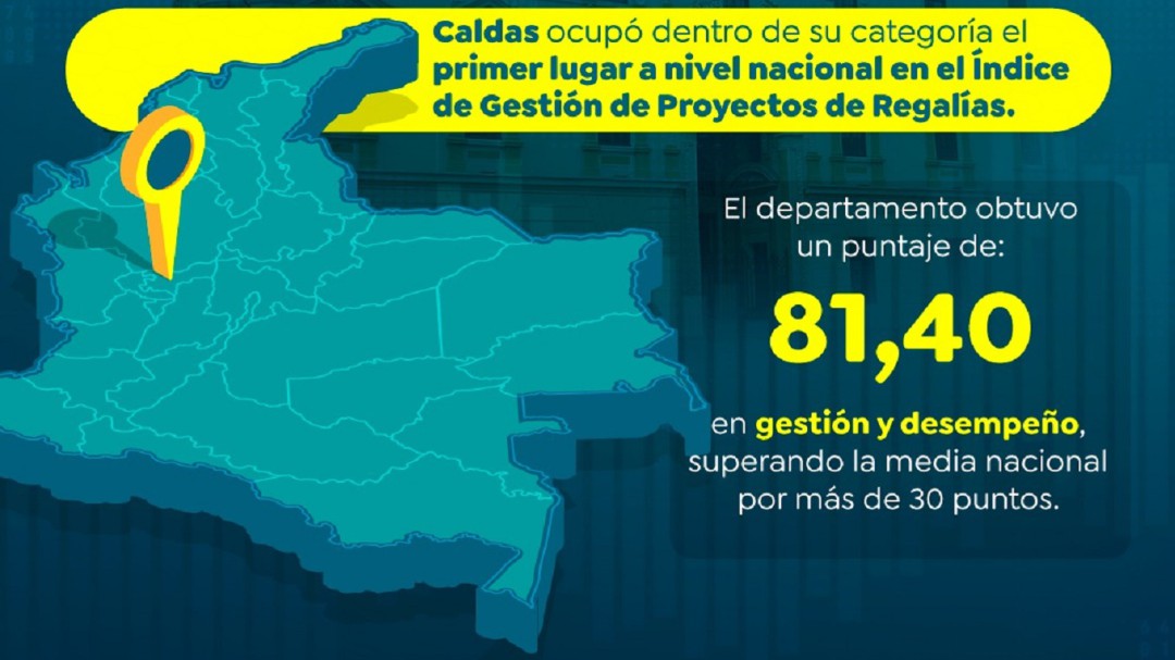 Caldas sobresale en la gestión de Regalías