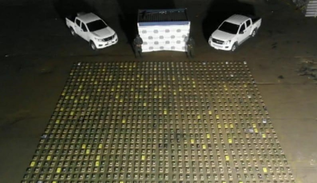 Cocaína incautada. Cortesía: Policía Cocaína incautada. Cortesía: Policía