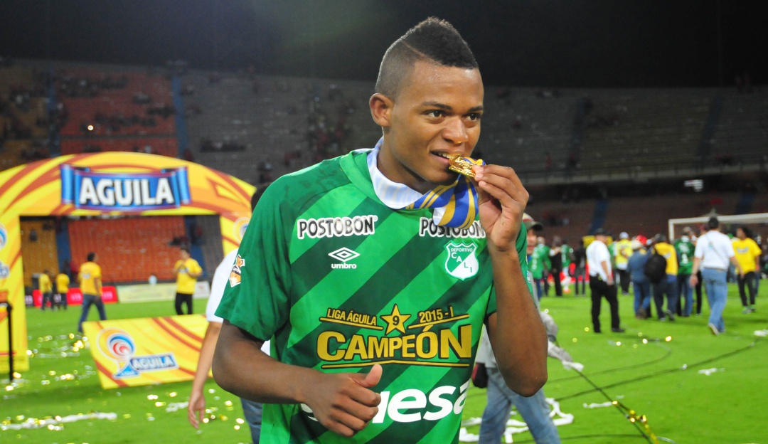 Harold Preciado campeón con el Deportivo Cali en 2015-I Harold Preciado campeón con el Deportivo Cali en 2015-I