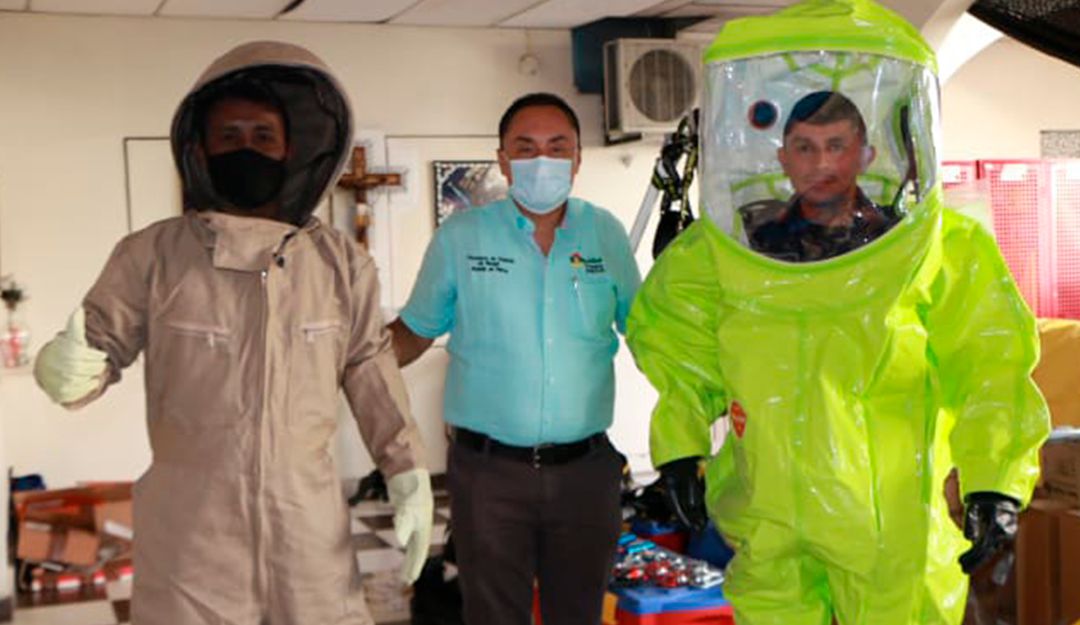 Cuerpo de bomberos oficiales de Neiva, dotados de equipos especiales para atender emergencias. Cuerpo de bomberos oficiales de Neiva, dotados de equipos especiales para atender emergencias.