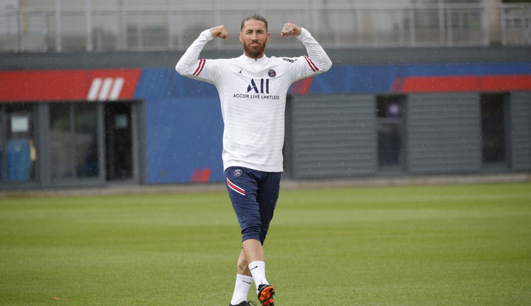 Sergio Ramos ya se entrena con el PSG Sergio Ramos ya se entrena con el PSG