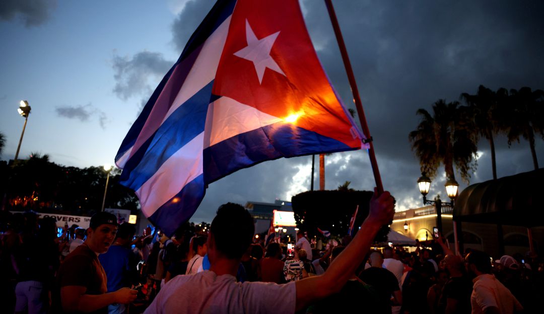 Manifestaciones en Miami en apoyo a Cuba. Manifestaciones en Miami en apoyo a Cuba.