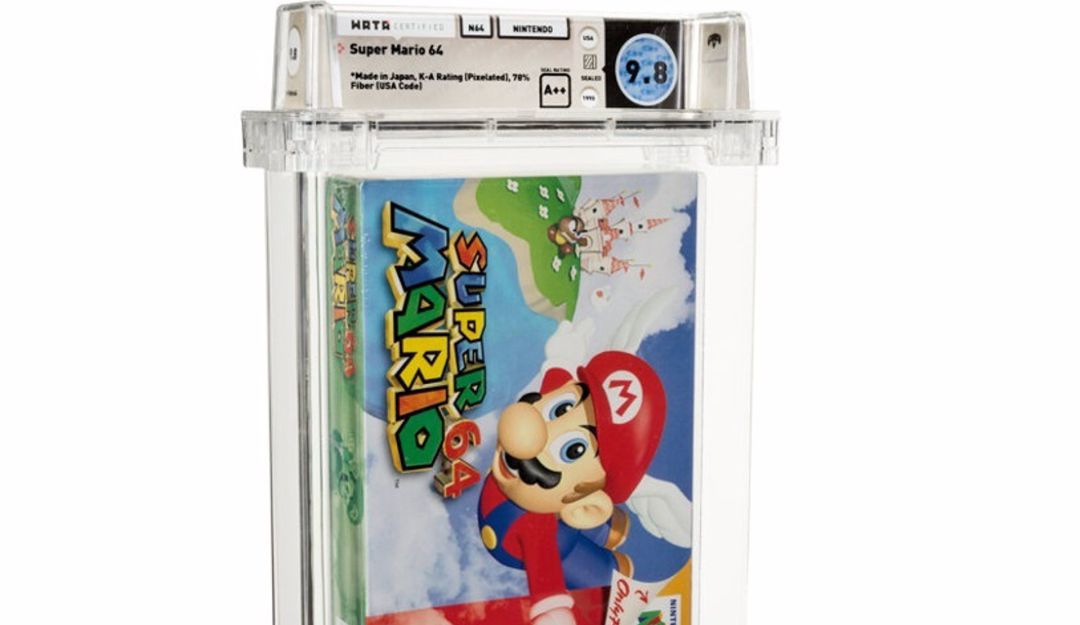 Copia sellada de Super Mario 64 Copia sellada de Super Mario 64