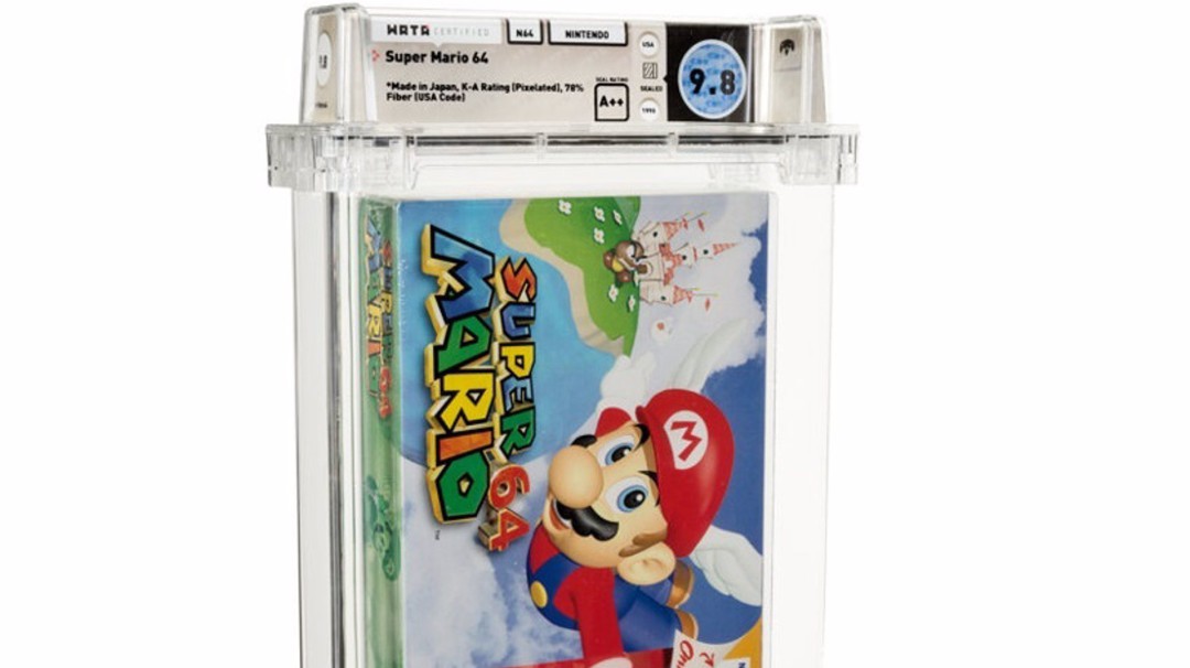 Subastan copia sellada de Super Mario 64 por más de 1,5 millones de dólares