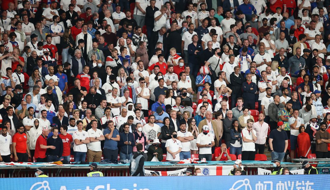El público en el estadio de Wembley durante la final de la Eurocopa. El público en el estadio de Wembley durante la final de la Eurocopa.