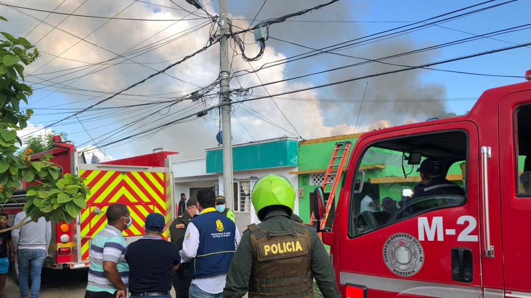 Ya son cuatro lesionados y 34 casas afectadas por explosión en Montería