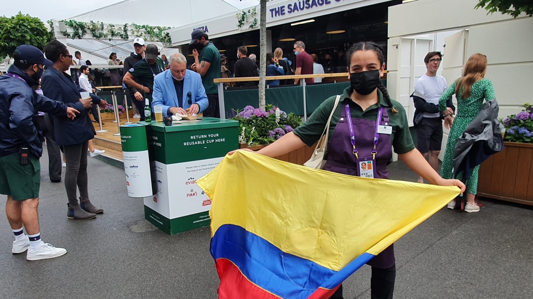Vendió salchichas en Wimbledon y fue el gran apoyo de los colombianos