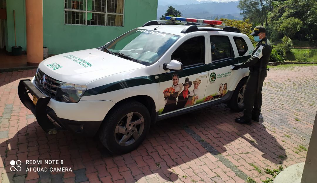 Foto: Enviada desde la Policía Caldas. Foto: Enviada desde la Policía Caldas.