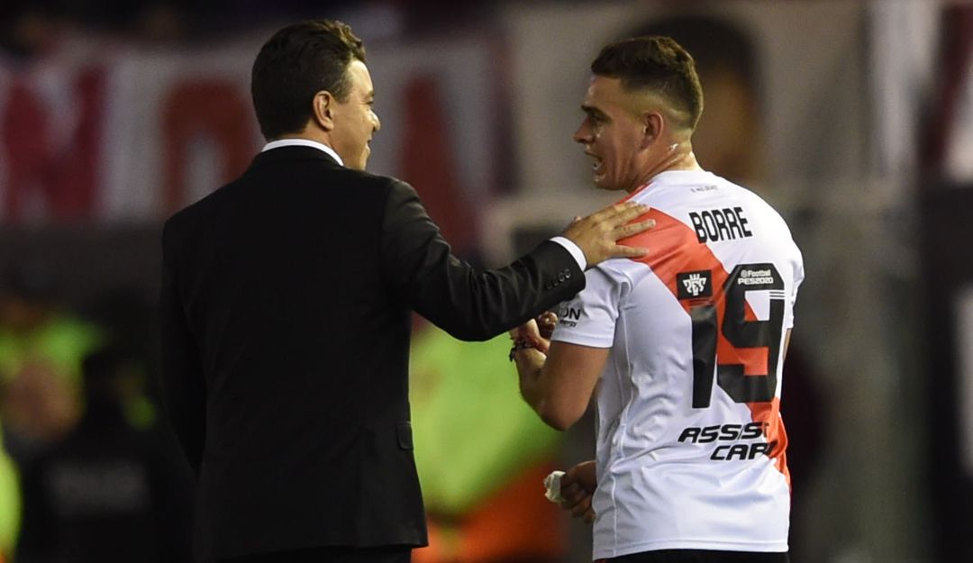 Marcelo Gallardo y Rafael Santos Borré Marcelo Gallardo y Rafael Santos Borré