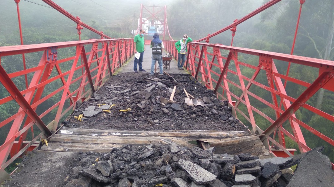 Se iniciaron las obras de reparación en el puente Olivares