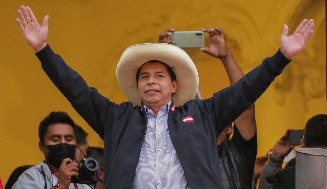 El nuevo presidente de Perú, Pedro Castillo. El nuevo presidente de Perú, Pedro Castillo.