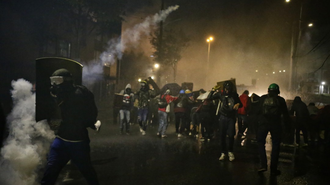 61 personas atendidas en Bogotá, en medio de enfrentamientos