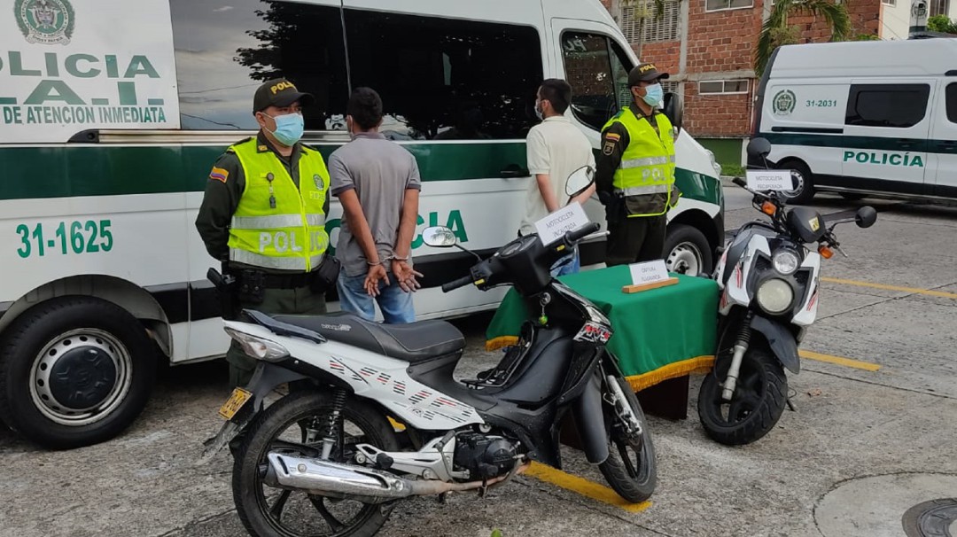 El 62% de los hurtos en Bucaramanga son en motocicleta