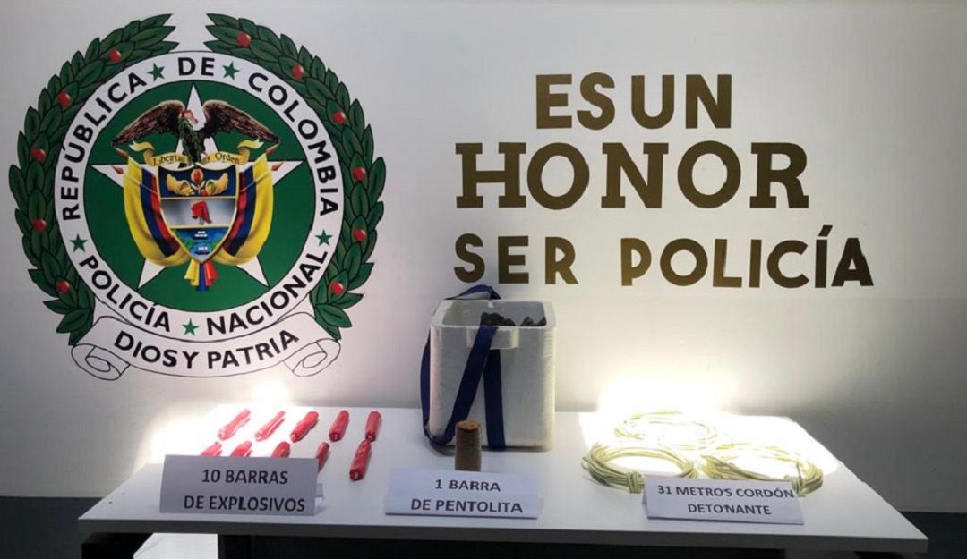 Presuntamente los explosivos iban a ser utilizado en las protestas del 20 de julio Presuntamente los explosivos iban a ser utilizado en las protestas del 20 de julio