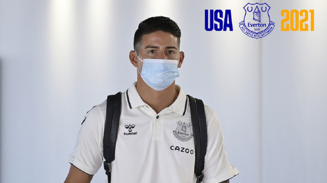 Everton, con James, ya espera por Millonarios en la Florida Cup