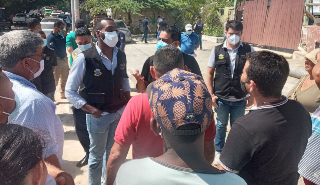 Desalojo de las 35 familias a orillas de la Ciénaga de Mallorquín. Desalojo de las 35 familias a orillas de la Ciénaga de Mallorquín.