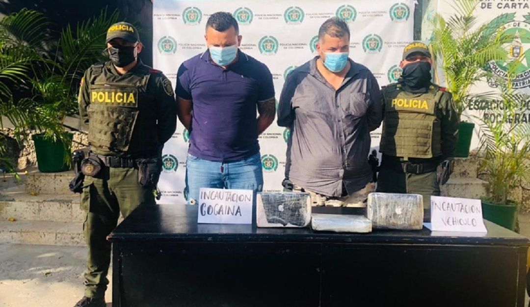 La detención de los sujetos se registró en el sector turístico de Bocagrande La detención de los sujetos se registró en el sector turístico de Bocagrande