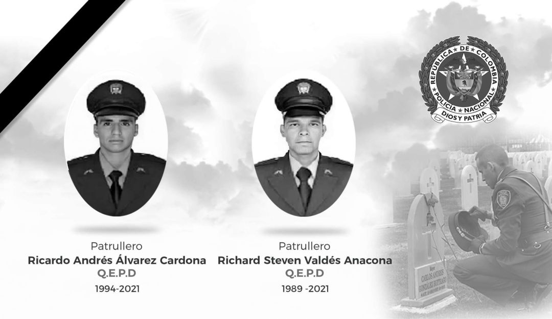 Ricardo Álvarez y Richard Valdés, víctimas de ataque contra patrulla en Tuluá Ricardo Álvarez y Richard Valdés, víctimas de ataque contra patrulla en Tuluá