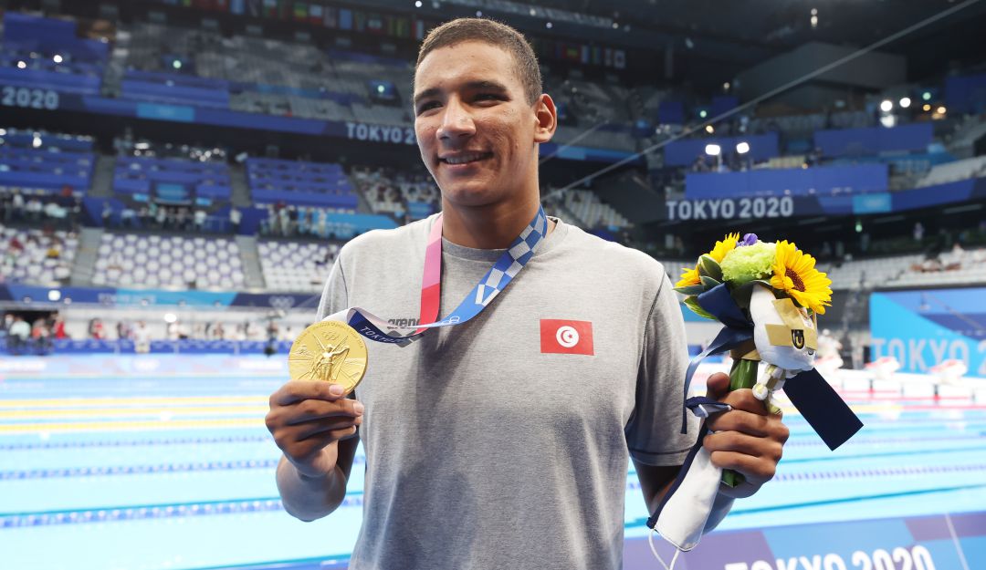 Ahmed Hafnaoui, campeón olímpico en los 400 metros libres Ahmed Hafnaoui, campeón olímpico en los 400 metros libres