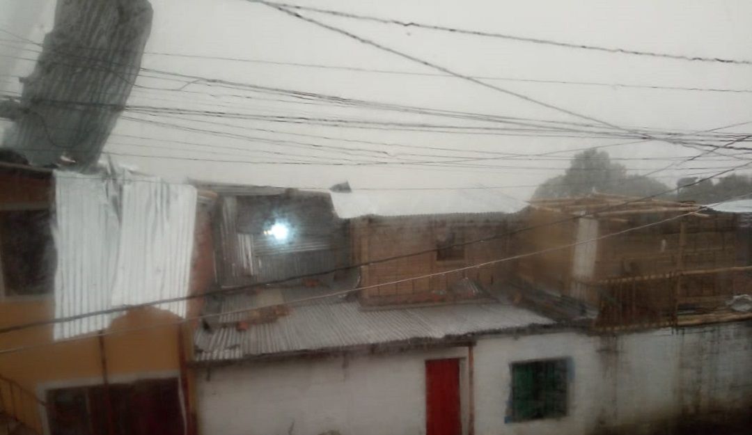 Lluvias con fuertes vientos y granizo en el municipio de Alcalá Lluvias con fuertes vientos y granizo en el municipio de Alcalá