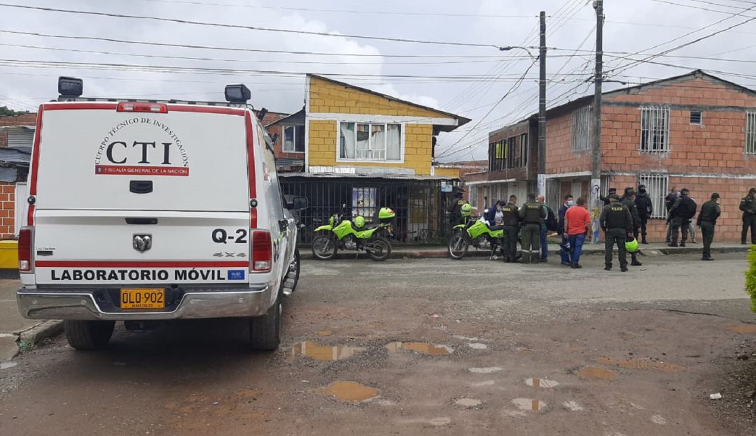 Barrio La Nueva Tebaida donde se presentó el enfrentamiento en el Quindío Barrio La Nueva Tebaida donde se presentó el enfrentamiento en el Quindío
