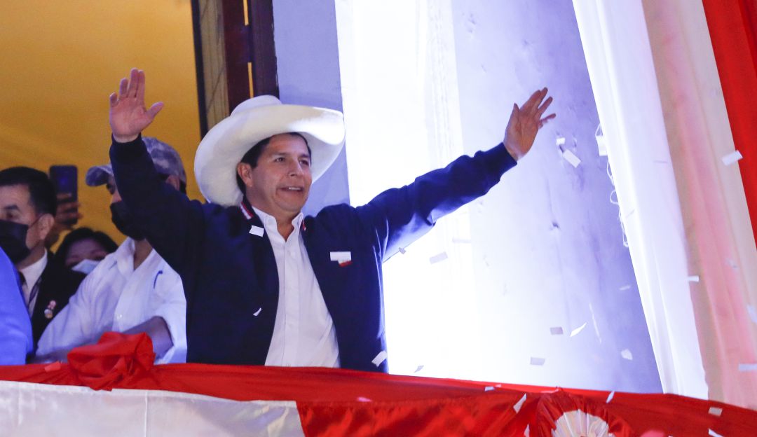 El nuevo mandatario peruano Pedro Castillo El nuevo mandatario peruano Pedro Castillo