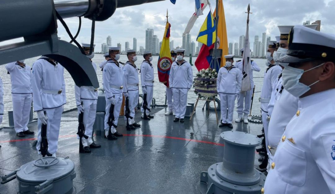 La Armada Nacional adelantó actos conmemorativos en la ciudad de Cartagena. La Armada Nacional adelantó actos conmemorativos en la ciudad de Cartagena.