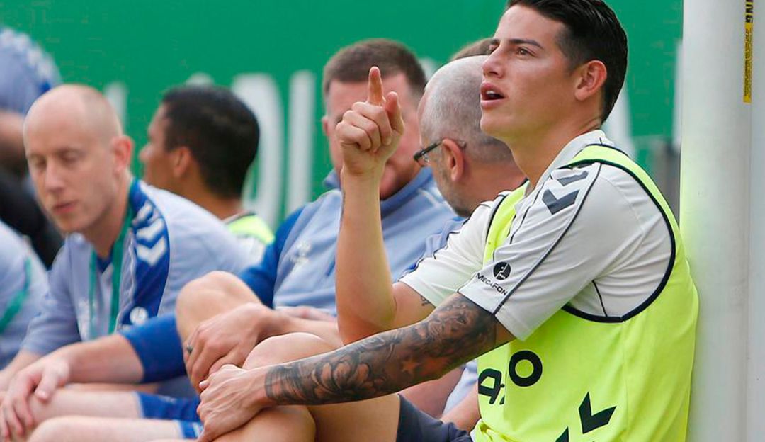 James Rodríguez con el Everton en la Florida Cup James Rodríguez con el Everton en la Florida Cup
