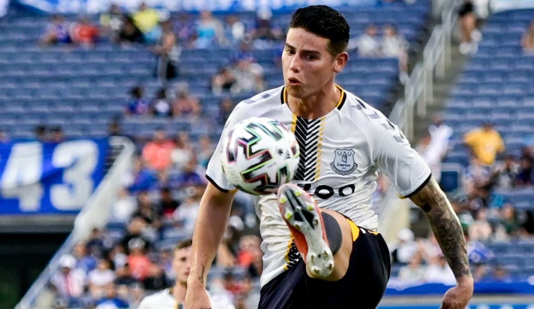 James Rodríguez durante su presencia en el juego ante Pumas de México. James Rodríguez durante su presencia en el juego ante Pumas de México.