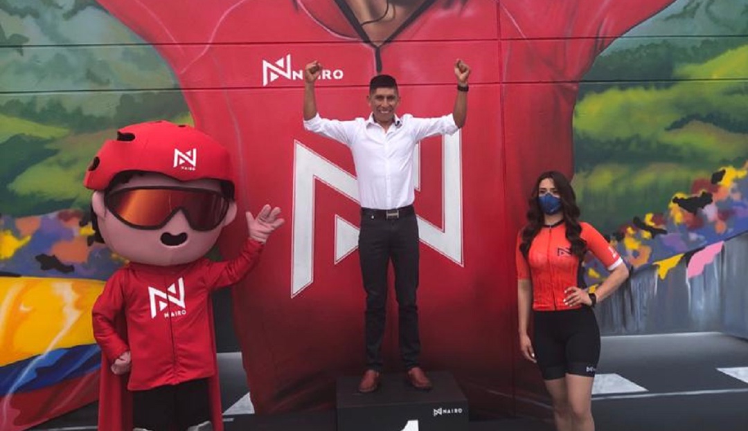 Nairo Quintana durante la presentación de su primera tienda en Bogotá. Nairo Quintana durante la presentación de su primera tienda en Bogotá.