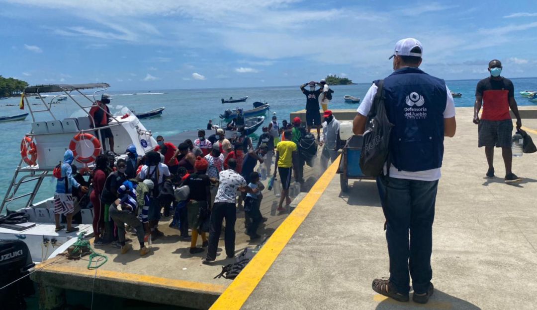 Defensoría busca ayudar a 15.000 migrantes que están en Necoclí, Antioquia Defensoría busca ayudar a 15.000 migrantes que están en Necoclí, Antioquia