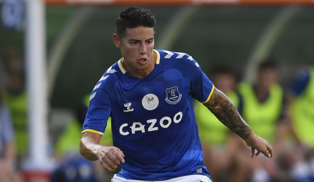 James Rodríguez en el primer partido de la Florida Cup con el Everton James Rodríguez en el primer partido de la Florida Cup con el Everton