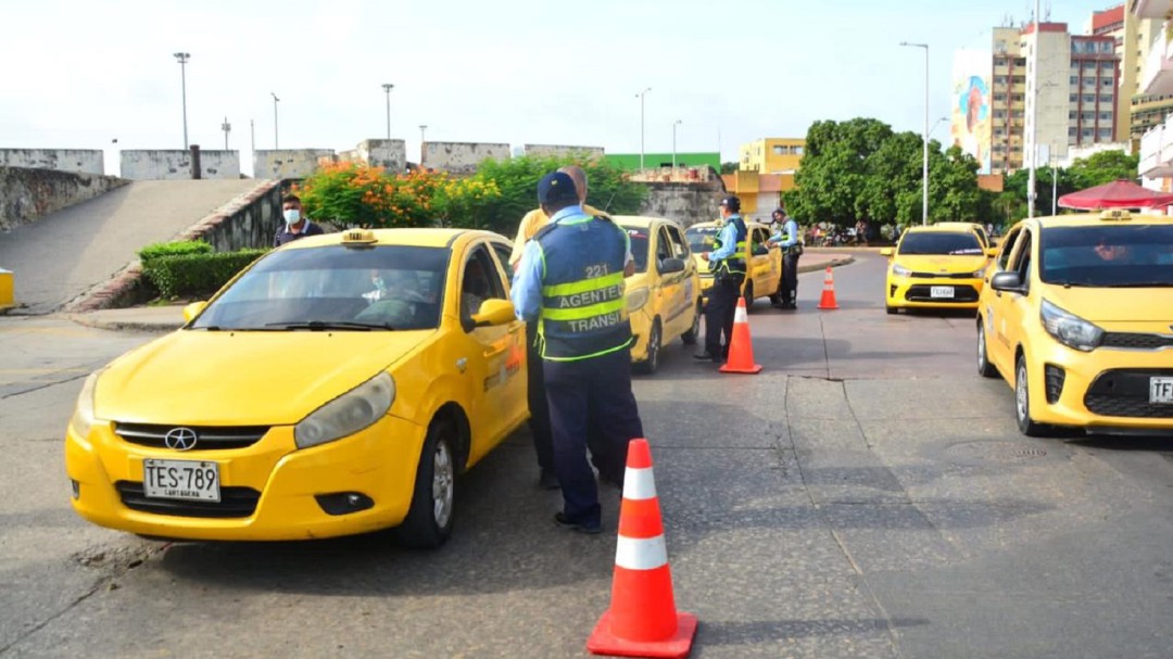 Nuevo pico y placa para taxis en Cartagena durante el mes de agosto