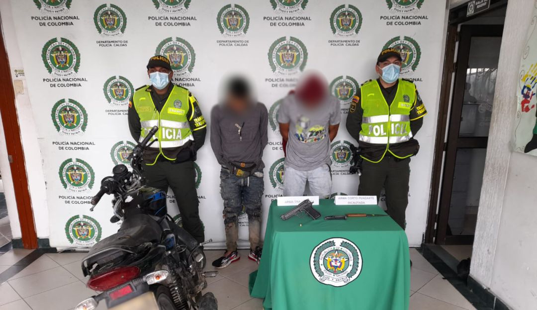 Foto: Enviada desde la Policía de Caldas. Foto: Enviada desde la Policía de Caldas.
