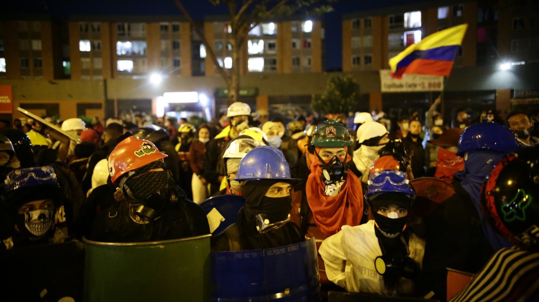 ¿Qué piden los integrantes de la 'Primera Línea' en Bogotá al Congreso?