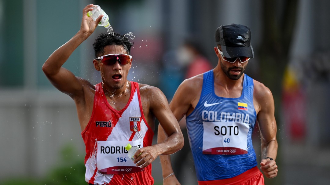 Manuel Soto, mejor colombiano en los 20 km marcha en Tokio, terminó 14