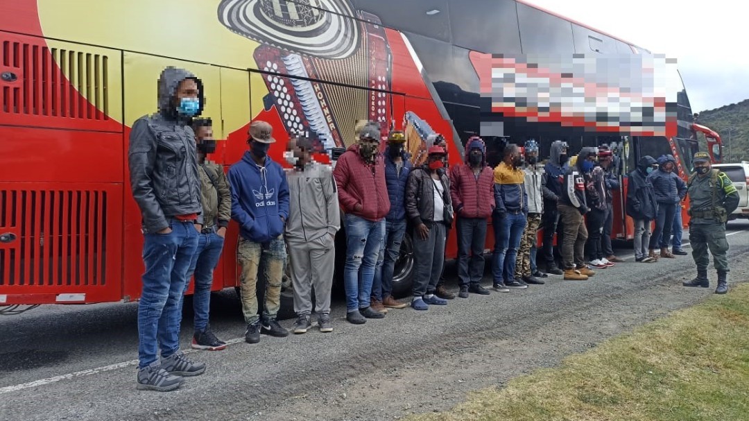 Van 42 capturados en Nariño por tráfico de migrantes