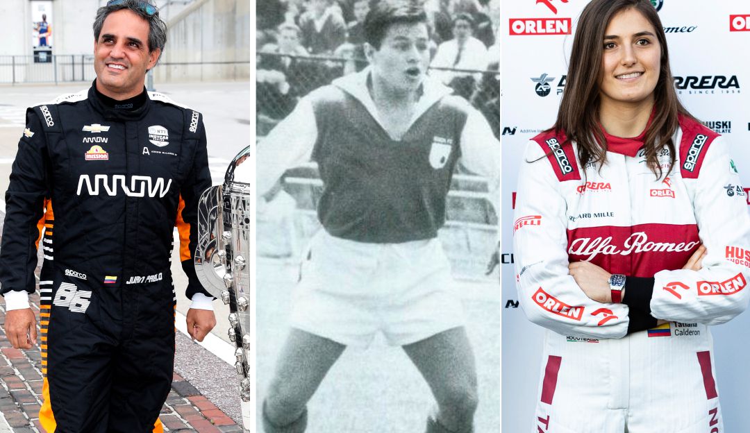 Juan Pablo Montoya, Alfonso Cañón y Tatiana Calderón Juan Pablo Montoya, Alfonso Cañón y Tatiana Calderón