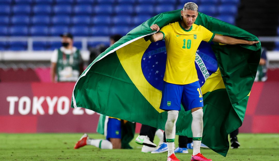Richarlison, goleador del torneo de fútbol olímpico y campeón con Brasil. Richarlison, goleador del torneo de fútbol olímpico y campeón con Brasil.