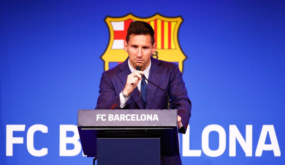 Messi en la despedida del Barcelona Messi en la despedida del Barcelona