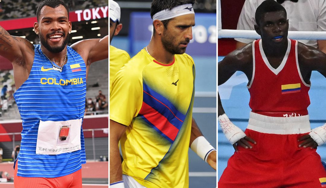 Anthony Zambrano, Robert Farah y Yuberjen Martínez en los Juegos Olímpicos de Tokio 2020 Anthony Zambrano, Robert Farah y Yuberjen Martínez en los Juegos Olímpicos de Tokio 2020