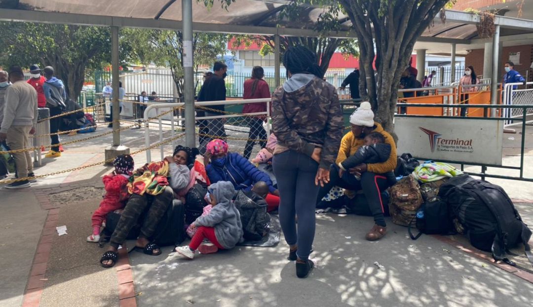 Migrantes haitianos en Pasto Migrantes haitianos en Pasto
