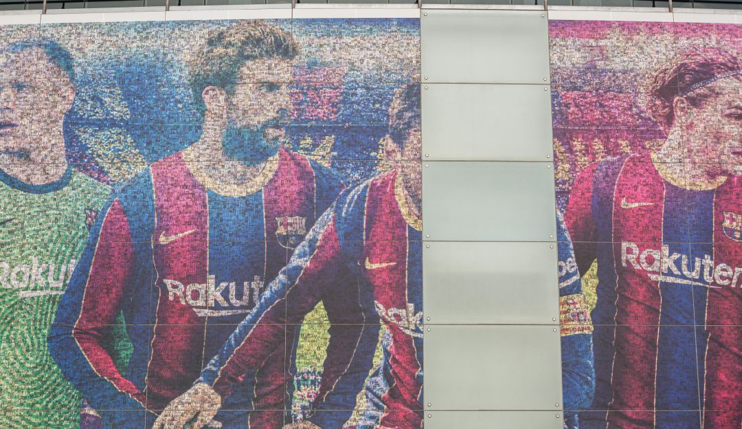 Mural del Barcelona en el Camp Nou Mural del Barcelona en el Camp Nou