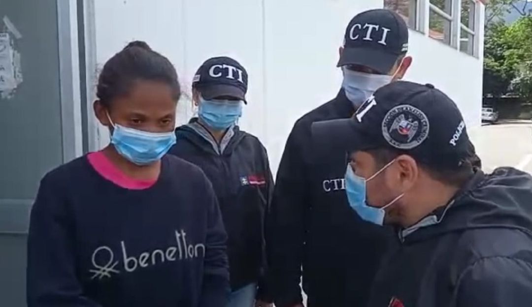 Agentes del CTI capturaron en Ibagué a Carolina Galván. Agentes del CTI capturaron en Ibagué a Carolina Galván.
