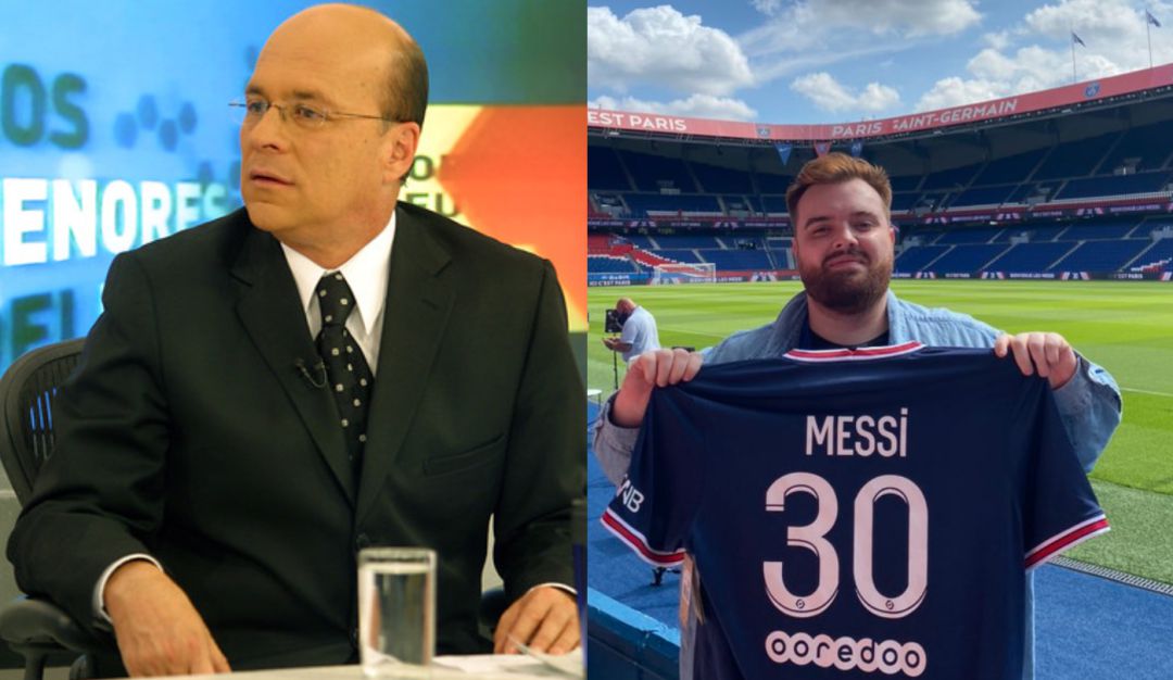 Carlos Antonio Vélez, periodista, e Ibai Llanos, streamer español. Carlos Antonio Vélez, periodista, e Ibai Llanos, streamer español.