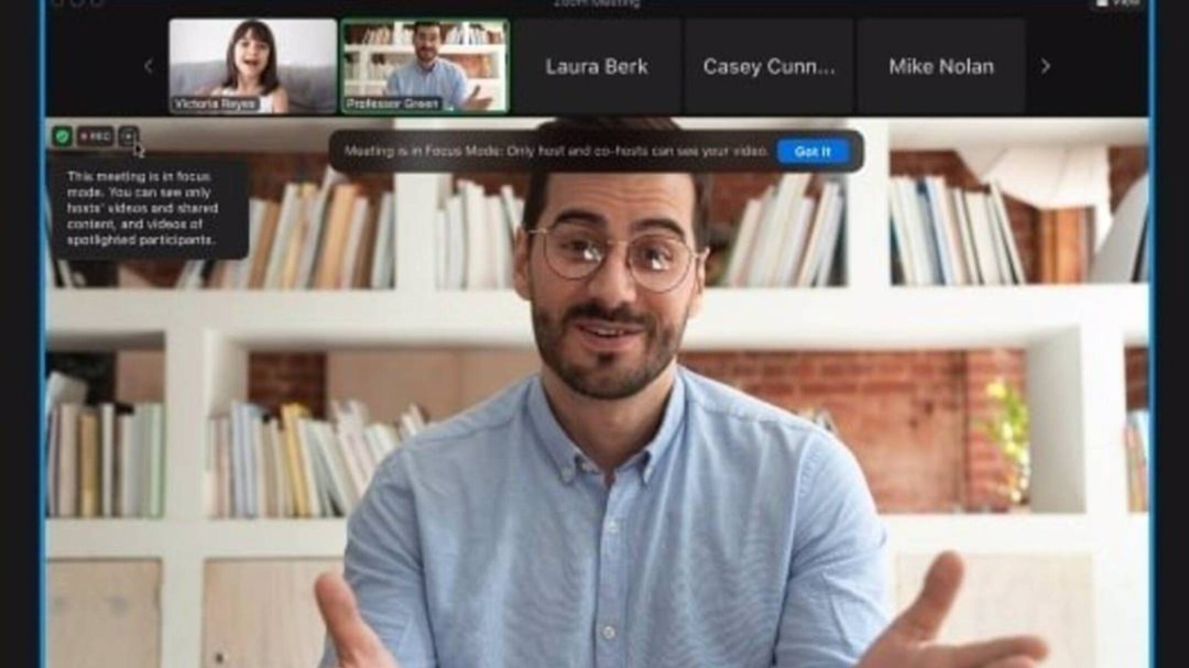 Zoom incorpora el modo concentración para evitar distracciones en los estud